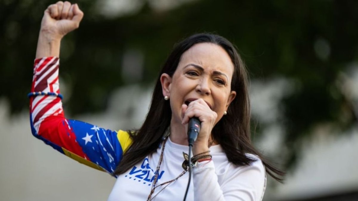 saifulpinu's tweet image. NOBEL PEACE PRIZE
Venezuelan opposition leader Maria Corina Machado won the Nobel Peace Prize on Friday, the Norwegian Nobel Committee said, for her work in upholding democratic rights in Venezuela and for her contribution to the country's struggle for democracy.
#NobelPeacePrize