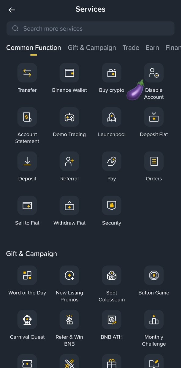 Binance added (account disable) Function for fudders ! 

You can now disable your account by single click ! 

My favourite exchange is binance and I love to use ! 

Note : I not take any money for tweeting 😆 

<a href="/cz_binance/">CZ 🔶 BNB</a> is our hearts 💖