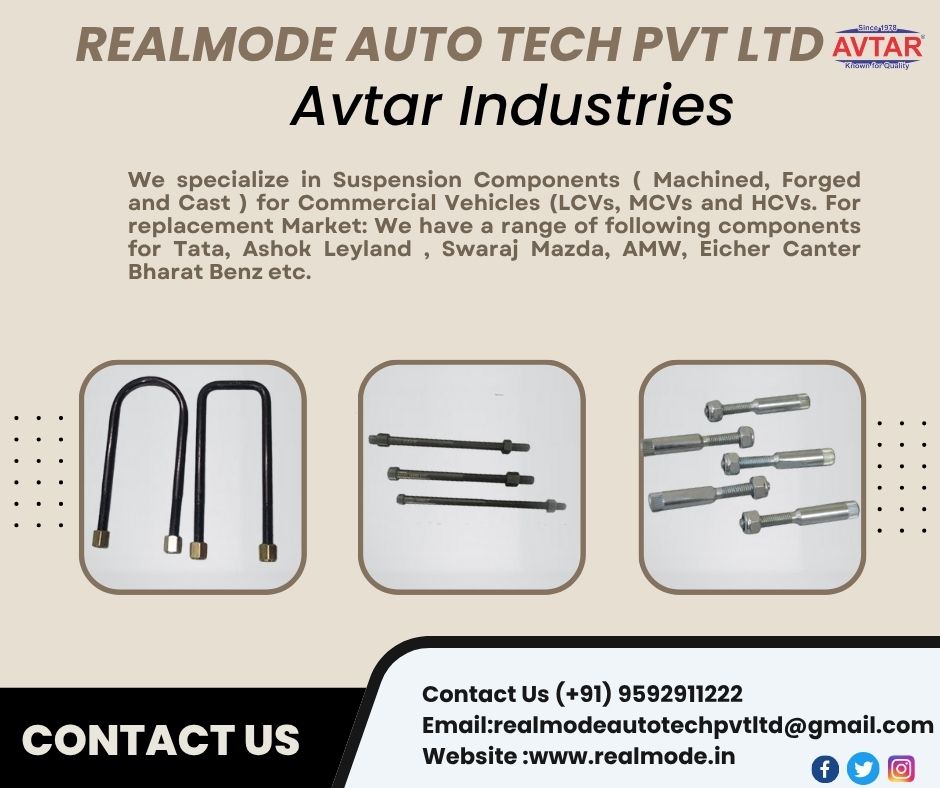 realmode_auto's tweet image. Realmode Auto Tech Pvt Ltd is the one stop solution for HCV and LCV to make your journey better and safe with all types of Under Chassies components.

realmode.in

#ubolt #centrebolts #springpins  #jackrods  #eyebolts #cotterpins #avtarIndustries #RealmodeAutoTech