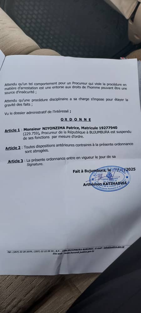 Turashimye iyo ngingo y' #Umushikiranganji_w_UBUTUNGANE. Ariko rero, abapfunzwe uko nibo benshi. Tumusabe agire #visite mu busho, guhera kuba #OPJ kuduga kugira abapfunzwe hatisunzwe izo #Procédures_hiérarchiques barenganurwe. <a href="/GeneralNeva/">SE Evariste Ndayishimiye</a> <a href="/nshingamateka/">Inama Nshingamateka</a> <a href="/yigenga/">Umuhinga yigenga</a> <a href="/BurundiGov/">Primature de la République du Burundi</a>