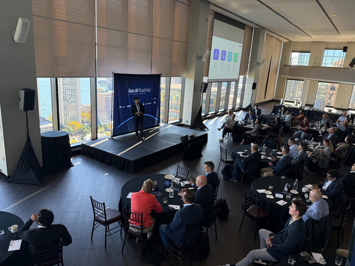 SourceFuse's tweet image. That’s a wrap on a truly transformative day in Boston! 🎉 Our #GenAI & #healthcare event in Boston brought together visionaries, researchers, and technology leaders to push boundaries in #lifesciences and #patientcare.
Swipe through the highlights.
#HealthTech #BostonEvents #AWS