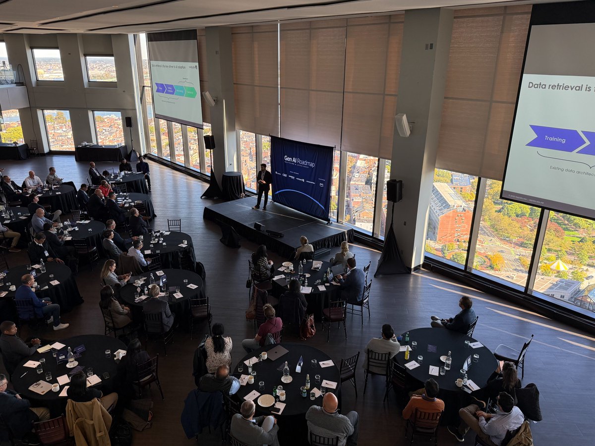 SourceFuse's tweet image. That’s a wrap on a truly transformative day in Boston! 🎉 Our #GenAI & #healthcare event in Boston brought together visionaries, researchers, and technology leaders to push boundaries in #lifesciences and #patientcare.
Swipe through the highlights.
#HealthTech #BostonEvents #AWS