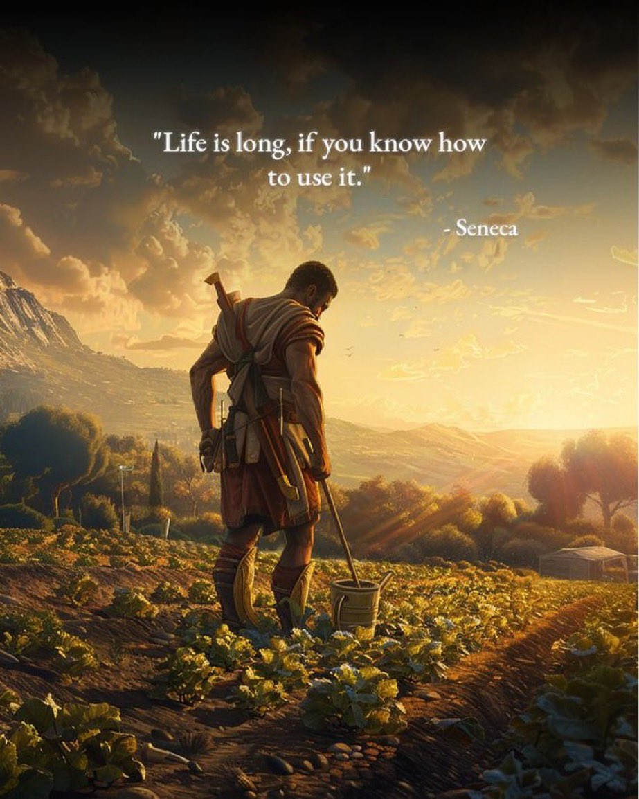 "الحياة طويلة، إن عرفت كيف تستغلها".

_ سينيكا