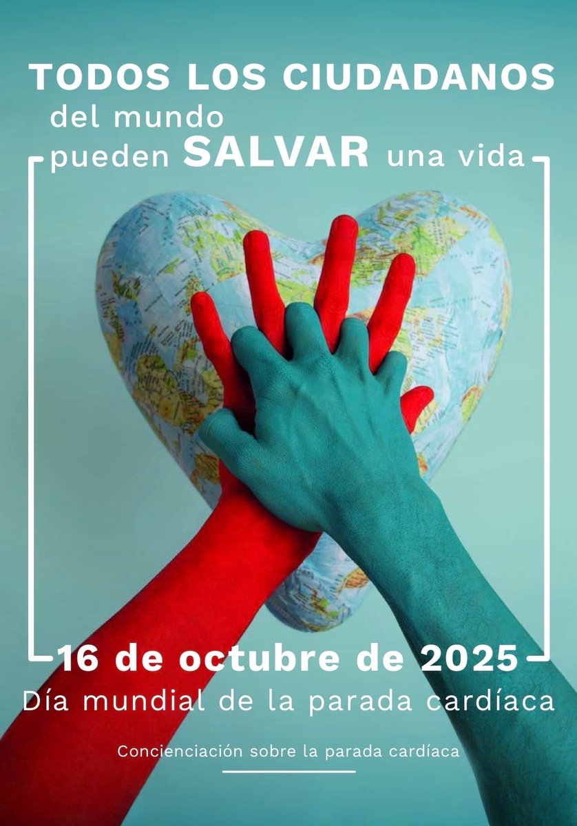 seeiucoficial's tweet image. 🫀 DÍA MUNDIAL DE LA PARADA CARDÍACA 2025 🫀

💬 Recuerda: cada minuto cuenta, y con formación en RCP, tú también puedes ser el primer eslabón de la cadena de supervivencia.

#DíaMundialDeLaParadaCardíaca #RCP #StopCardiacArrest #CuidadosCríticos #EnfermeríaIntensiva