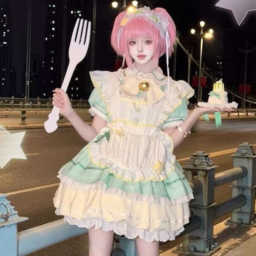 全４カラー　ハートエプロンメイド服💖
yamikawagirl.fashionstore.jp/items/97202563