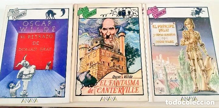 LibrosVintage's tweet image. Oscar Wilde en #TusLibros de Ediciones Generales Anaya:

- &apos;El fantasma de Canterville&apos; (núm. 69)
- &apos;El retrato de Dorian Grey&apos; (núm. 93)
- &apos;El príncipe feliz y otros cuentos&apos; (núm. 119)

Oscar Wilde (16 oct 1854 - 30 nov 1900)
todocoleccion.net/libros-segunda… vía @todocoleccion