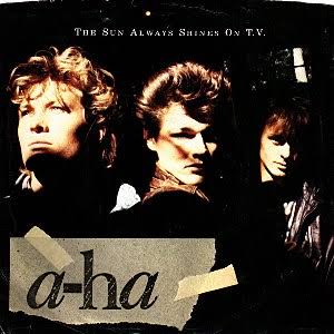 Lyric of the day;
'… I reached inside myself and found
Nothing there to ease the pressure
Of my ever-worrying mind, oh-oh
… All my power's waste away
I fear the crazed and lonely looks
The mirror's sending me these days, oh-oh!'

AHA - 1986