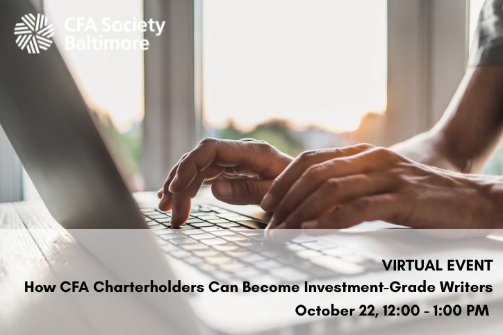Enhance your financial writing skills! Join us for an informative virtual session on October 22. Don’t miss this opportunity to learn and grow. Register now:
cvent.me/bAzegA