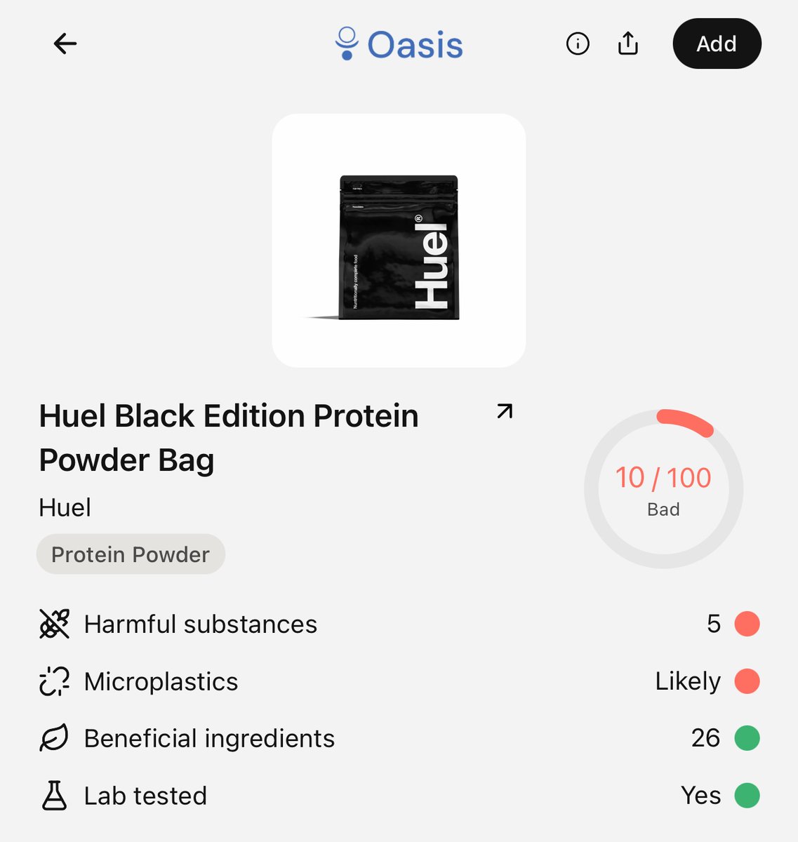 oasishealthapp's tweet photo. 23 leading protein powders were just tested for heavy metals

– 70% had more lead in one serving than safe daily limits. some 10x over

– Plant-based powders averaged 9x more lead than dairy ones

– Naked Nutrition + Huel topped the list with 1,200–1,600% of CR’s safety limit

– Cadmium + arsenic also found in several products