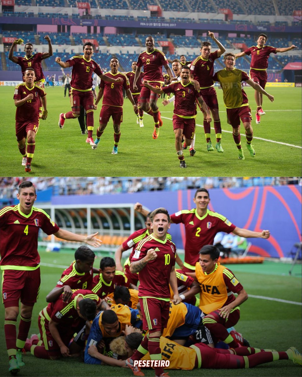 jpeseteiroDT's tweet image. Colombia cayó ante Argentina en en semis del Mundial sub20.

Con esto, Venezuela sigue siendo la única selección de Conmebol fuera de Argentina, Brasil y Uruguay que ha jugado una final de mundial FIFA masculino en cualquier categoría. 

Random.😳