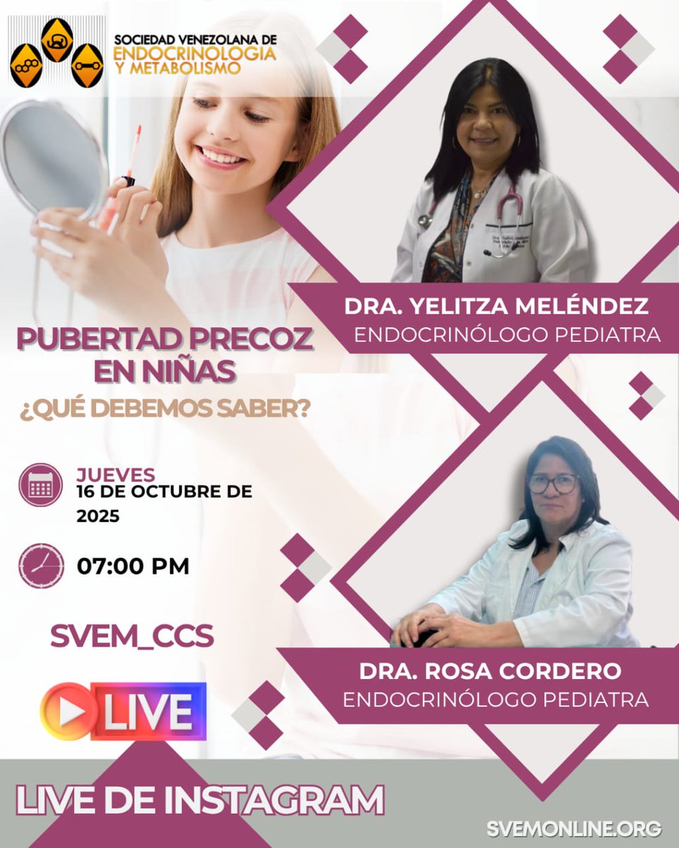 📢Está semana en nuestro Live de Instagram estaremos conversando sobre:

🧠 Pubertad Precoz en Niñas
¿Qué debemos saber?

Esto y mucho más lo estaremos abordando en nuestro instagram live este jueves 16/10/25 a las 7:00 pm

¡No sé lo pierdan!