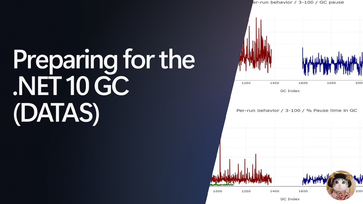 dotnet's tweet image. .NET 10’s GC is getting a tune-up 🧠
Smarter memory management, less pressure, better performance.
If you build with #dotnet, this is your kind of update.
🔗 msft.it/6015sFo0Z