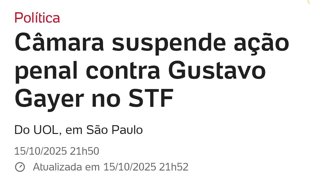 Lula tem razão:

"Nunca a qualidade do Congresso foi de tão baixo nível. E a gente tem que se manifestar",

A gente tem que se manifestar. As falas de Gayer são impublicáveis, criminosas... mas o Congresso da devastação achou por bem blindá-lo. Esse Congresso só iremos derrubar