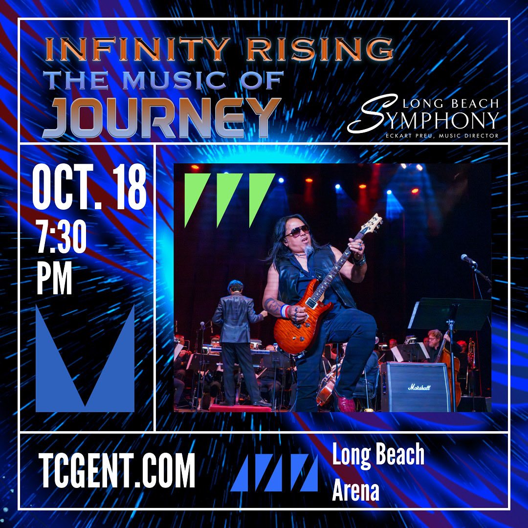We're only a few short days away from Infinity Rising The Music of #Journey with the <a href="/LBSymphony/">Long Beach Symphony</a>! This is going to be one for the books so make sure you get your 🎟️for this ONE NIGHT ONLY event if you're in the #LosAngeles area through tcgent.com

#longbeach