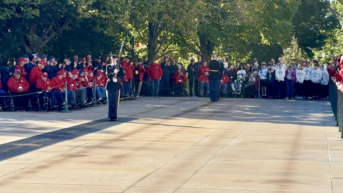 CGProgram's tweet image. The Changing of the Guard ceremony at the Tomb of the Unknown Soldier at Arlington National Cemetery. What a solemn, riveting ceremony.