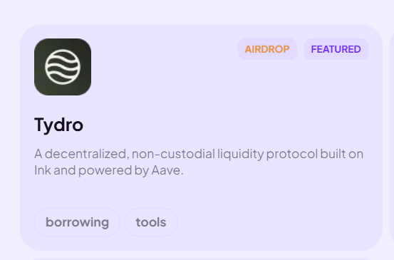 TRONGNGUYEN1K's tweet photo. 🧙♀️🧙♀️Theo @inkonchain thì có thể xem xét add thanh khoản @tydrohq nha anh em, con này được support bởi @aave
🌈🌈Mới đây @inkfndhq có xác nhận sẽ có airdrop cho người dùng sớm khi sử dụng #Tydro
🎯🎯Dạo gần đây sàn @krakenfx chuẩn bị cho IPO nên khả năng chưa airdrop #INK sớm được đâu nha anh em. Nói chung ai theo cũng hóng thôi.