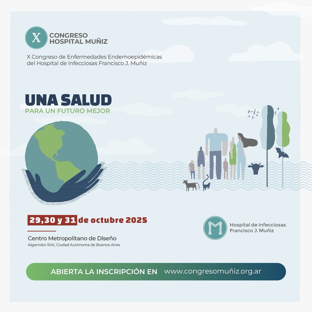 Ekathee's tweet photo. Faltan solo dos semanas para el X Congreso del Hospital Muñiz.
Tres días de ciencia, encuentro y aprendizaje.

Actividad no arancelada

29 al 31 de octubre • Centro Metropolitano de Diseño, Barracas. https://t.co/ehtll4nxjW