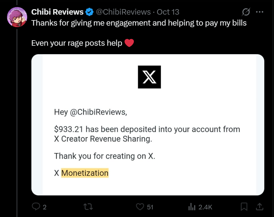 do people just not know bluechecks make money from engagement?
