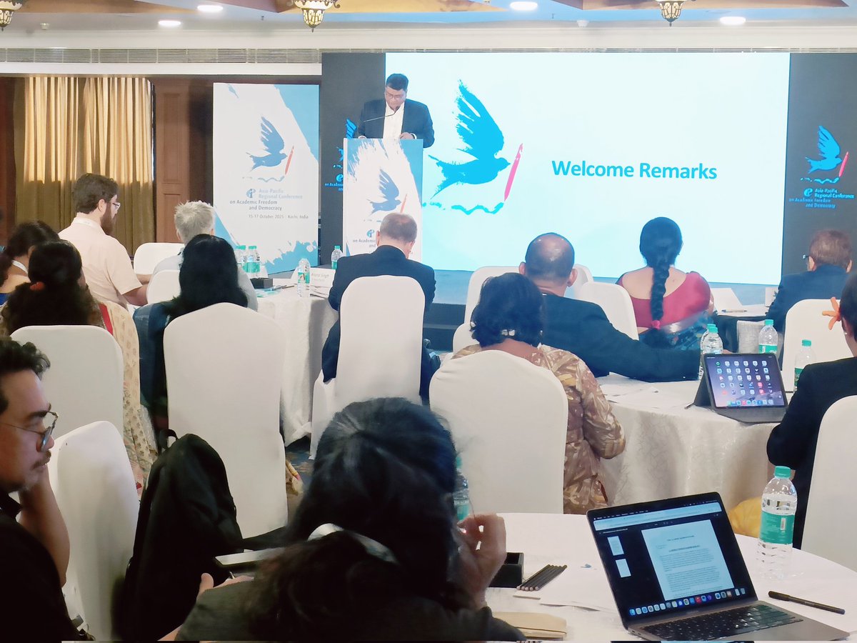 nitin_KSingh's tweet image. Day 1 of the Asia-Pacific Regional Conference on Academic Freedom opened with a powerful message: “There can be no democracy without academic freedom.”
Union leaders, academics and scholars from across the region are uniting to defend higher education spaces.
@eduintAP @eduint