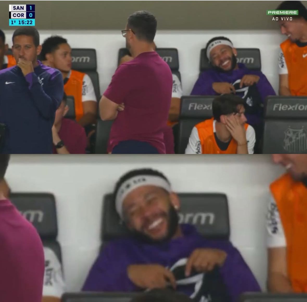 Danielmaneirin's tweet photo. Corinthians apanhando no primeiro tempo, memphis no banco : https://t.co/hS6jyqmjK6