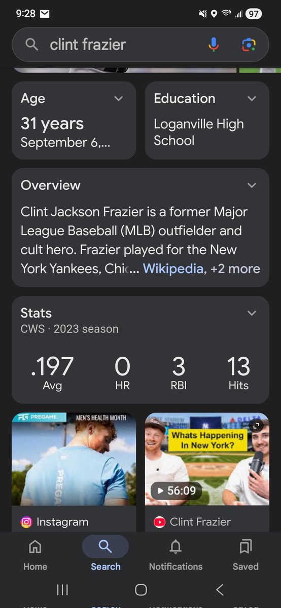 Bobby_O74's tweet photo. @clintfrazier Come on guy, you could platoon with Jack Suwiffski. #SuckAss https://t.co/K6OBOzLeyj
