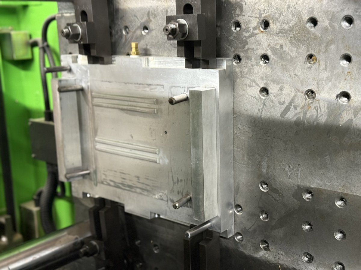 sharp_wall's tweet photo. Big day at the shop! We successfully installed our injection mold on the new machine, marking a major step toward local parts manufacturing. This setup is all about bringing production closer to home. https://t.co/kIkaYKm0G8