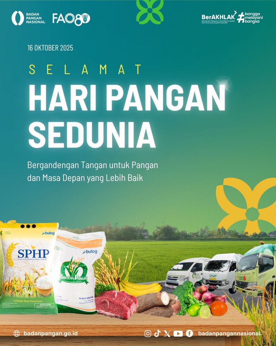 Selamat Hari Pangan Sedunia 2025
#Worldfoodday