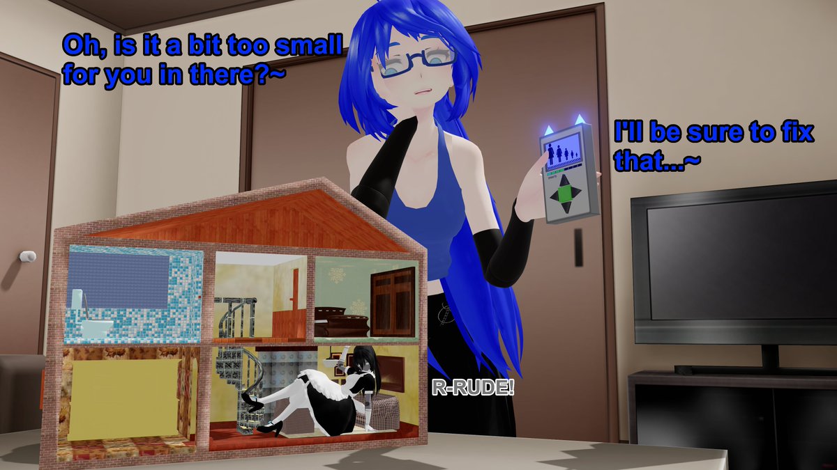 Every maid needs a house to clean, right?~

#sizetwitter
#giantess
#巨大娘