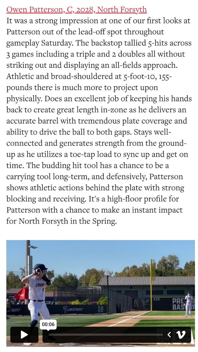 Thank you <a href="/PrepBaseballGA/">Prep Baseball Georgia</a> <a href="/Hudson_PBR/">Hudson Graham</a> <a href="/IanSmittyGA/">Ian Smith</a>