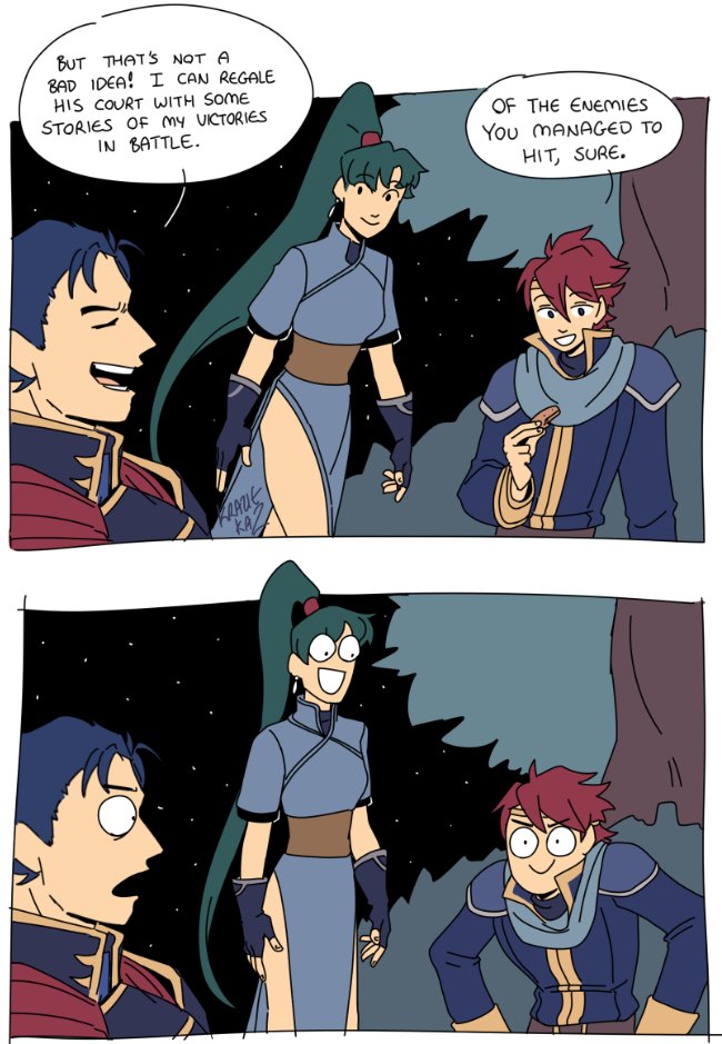 Eliwood chooses to be Evilwood in this comic