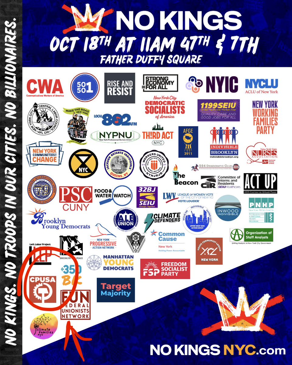 The Communist Party is among the many socialist and Democrat Party-allied groups involved in sponsoring the “No Kings” protest. 

Earlier this year, one of the march’s armed volunteer “peacekeepers” fired into the crowd in Salt Lake City, believing there was a MAGA threat. He
