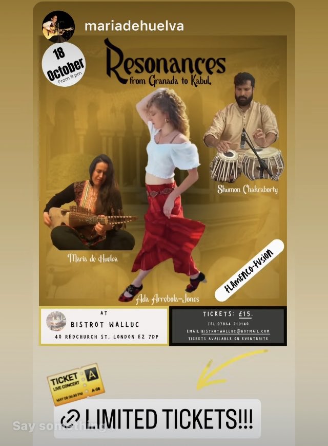 Saturday 18th October Flamenco Night <a href="/BistrotWalluc/">Bistrot Walluc</a>