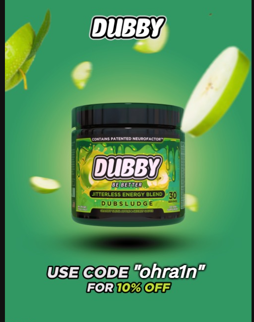 HELLO I AM OHRA1N, LOOK AT THIS SILLY PICTURE I MADE

OH, WHAT IS THAT?? CAN YOU REALLY USE CODE ohra1n AND GET 10% OFF YOUR NEXT <a href="/DubbyEnergy/">DUBBY®</a> ORDER??

"yes" - me

YOU CAN?? DO IT!!!

dubby.gg/discount/ohra1…