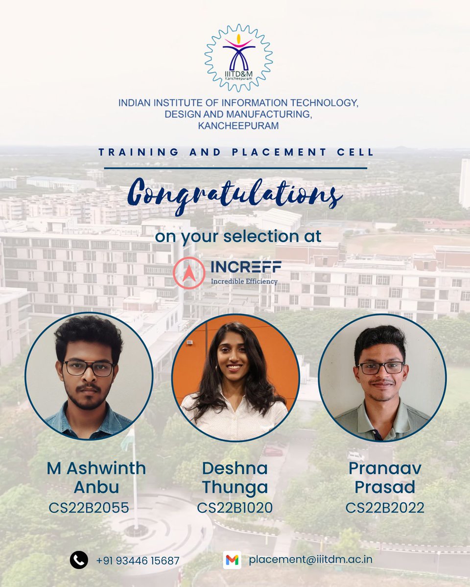 IIITDM Kancheepuram tweet media