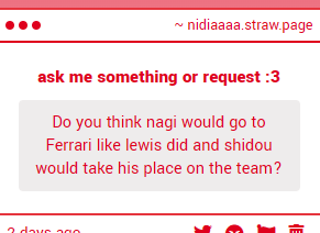 HMMMMMMMMMMMM I dont think Nagi would separate from Reo but id love to see Shidou and Reo on the same team i love their dynamic, also i wonder how would sae and nagi interact if they were on the same team lmao