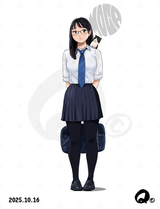 黒タイツ今日は厚め🖤 