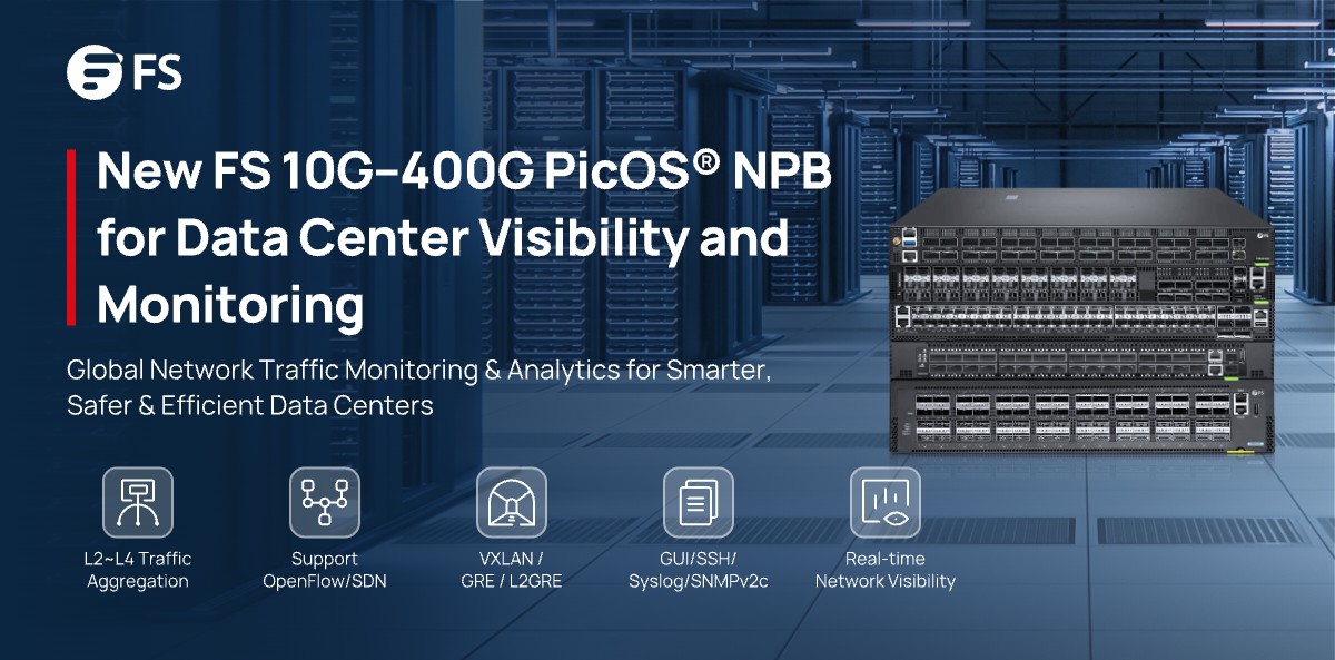 FScom_inc's tweet image. New Release: The #FS #PicOS® #NPB Series is here! Enjoy full-speed 10G–400G options, automated management, and visualized network monitoring for real-time threat awareness. Smarter, more secure, and efficient network operations await.  
🔗fs.com/blog/fs-launch… 
#DataCenter