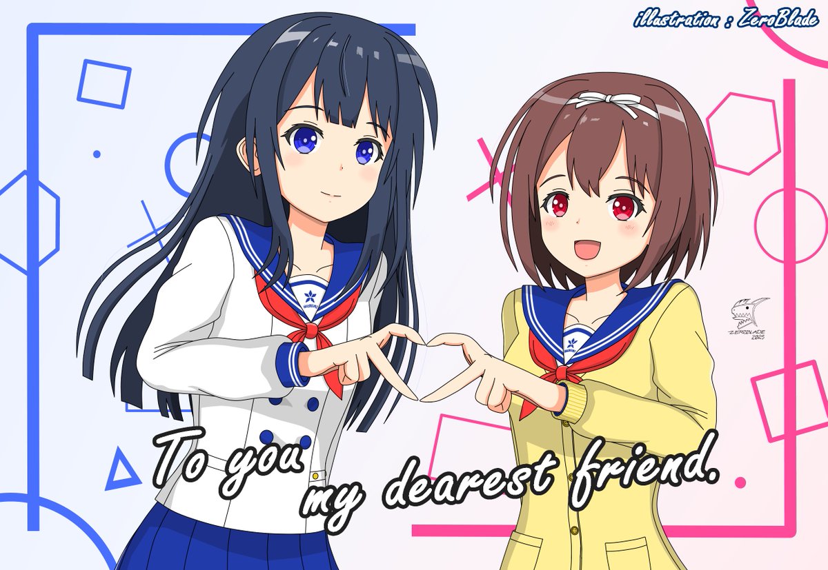 #IDOLYPRIDE 
#アイプラ 
#アイプラ_FA 

これが琴乃さんと渚さんの友情の証 ..... そうですね.