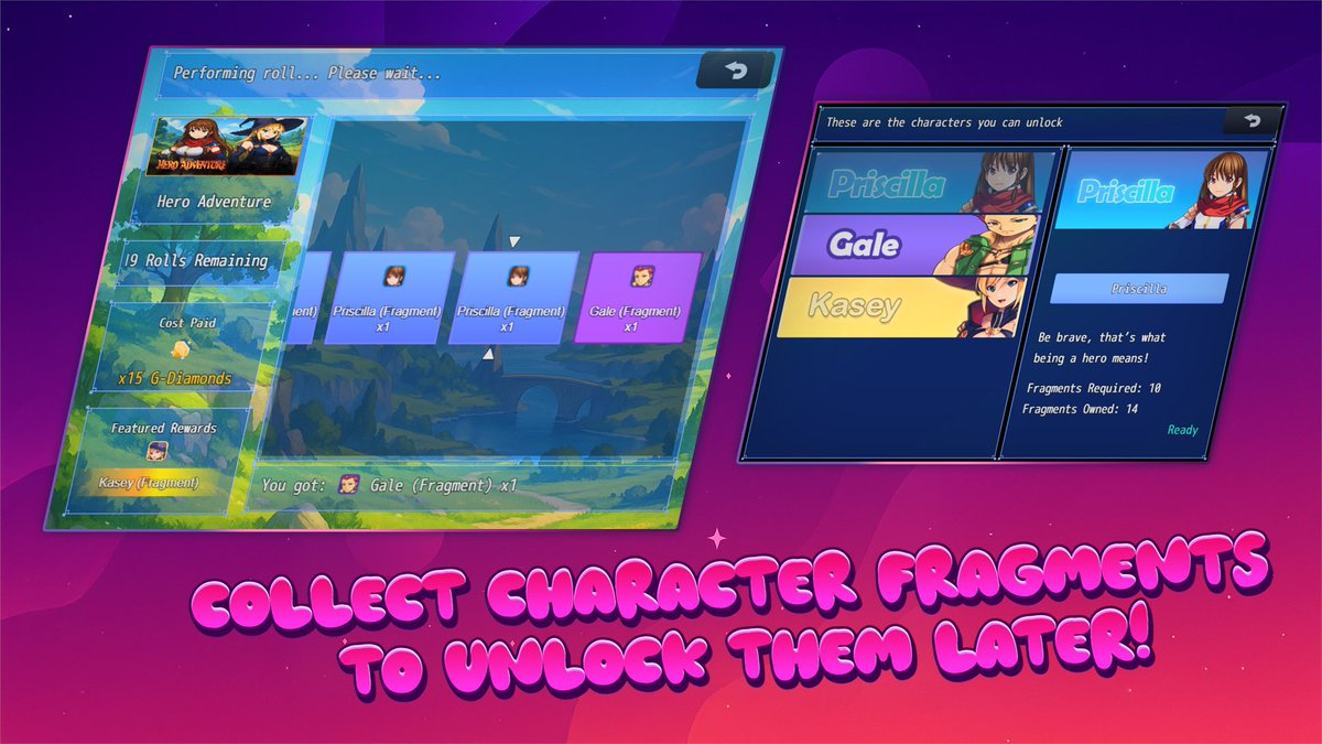 RPGMakerSeries's tweet image. 🎲 New Plugin DLC! 💎
[UNDERMAX - Easy Gacha System Plugin]for #RPGMakerMZ lets you create a gacha system using in-game currency to draw random items, gear, or characters!
MZ: store.steampowered.com/app/4074440/RP…
 Store: store.rpgmakerofficial.com/products/under…
 Tutorial: youtu.be/UfjUVnq8aVA