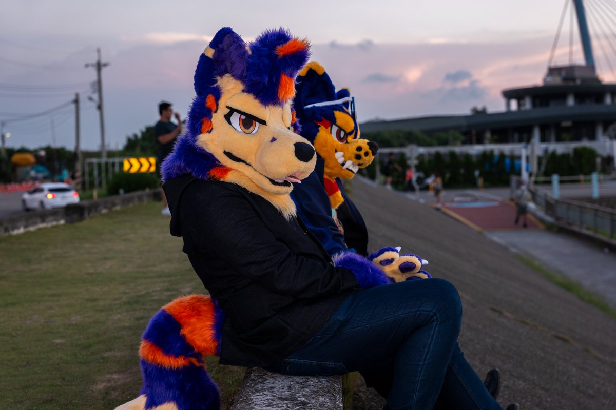 LamIan7044's tweet photo. This is my new fursuit ---Wraith. I based his personality on a character from my lover's comic book.
He's a mischievous ghost who traps, kills, and captures other animals...  but he just wants friends.

Original comic:@buwalki
maker:@wolf26989 
📸: @banna097 https://t.co/Q496pQdxYQ