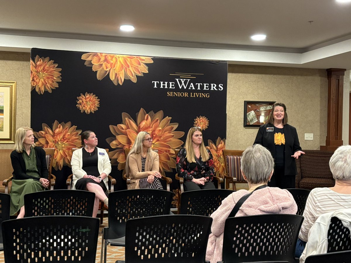 Jonkoznick's tweet photo. Important discussion about Alzheimer’s & memory care tonight in Lakeville @TheWatersMN Also use @alzassociation 24/7 helpline 800-272-3900 for support & info Bonus Puppy Everly! #teamkozmn #Kozdogs https://t.co/iz9xwxS7ln