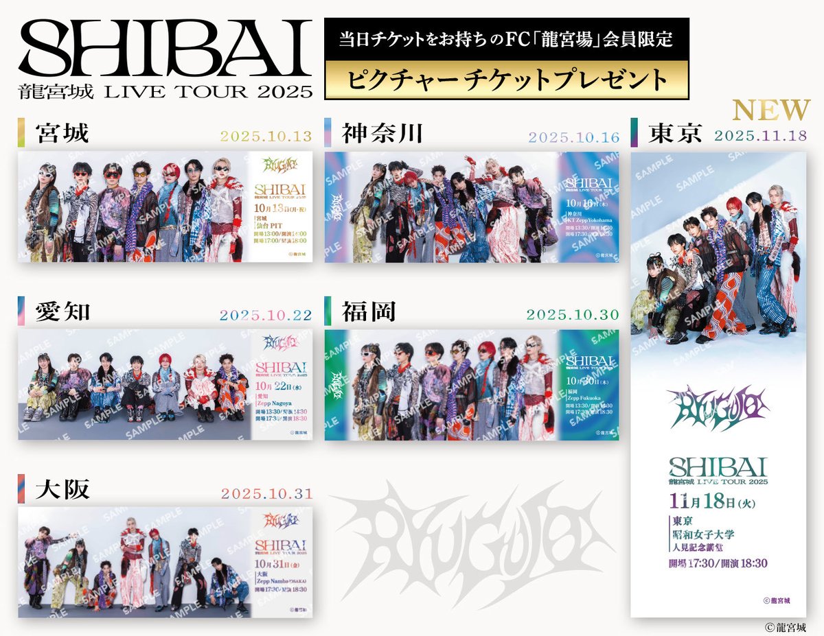 龍宮城 生写真 FC限定photo プレミアムフォト バラ売り可 龍宮城生写真