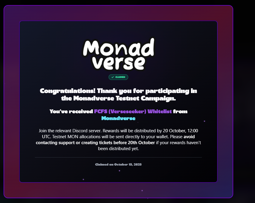 CryptoMountie's tweet photo. @monadverse Thanks Monadverse https://t.co/T7t4dowN6v
