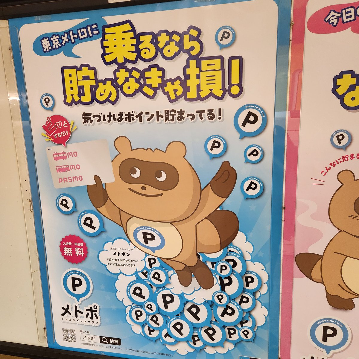 kekoroid's tweet image. とうとうメトロのキャラクターもたぬきに!!(しかもしっぽの色が正しい)
たぬきの時代が…来てるっ🐾
上野動物園さん、たぬき展示してくれないかな〜🐾