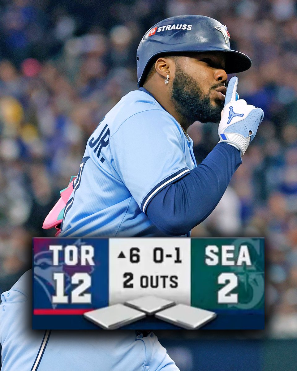 The Mariners went up 2-0 in the 1st inning.

It's been ALL @BlueJays since 😮 