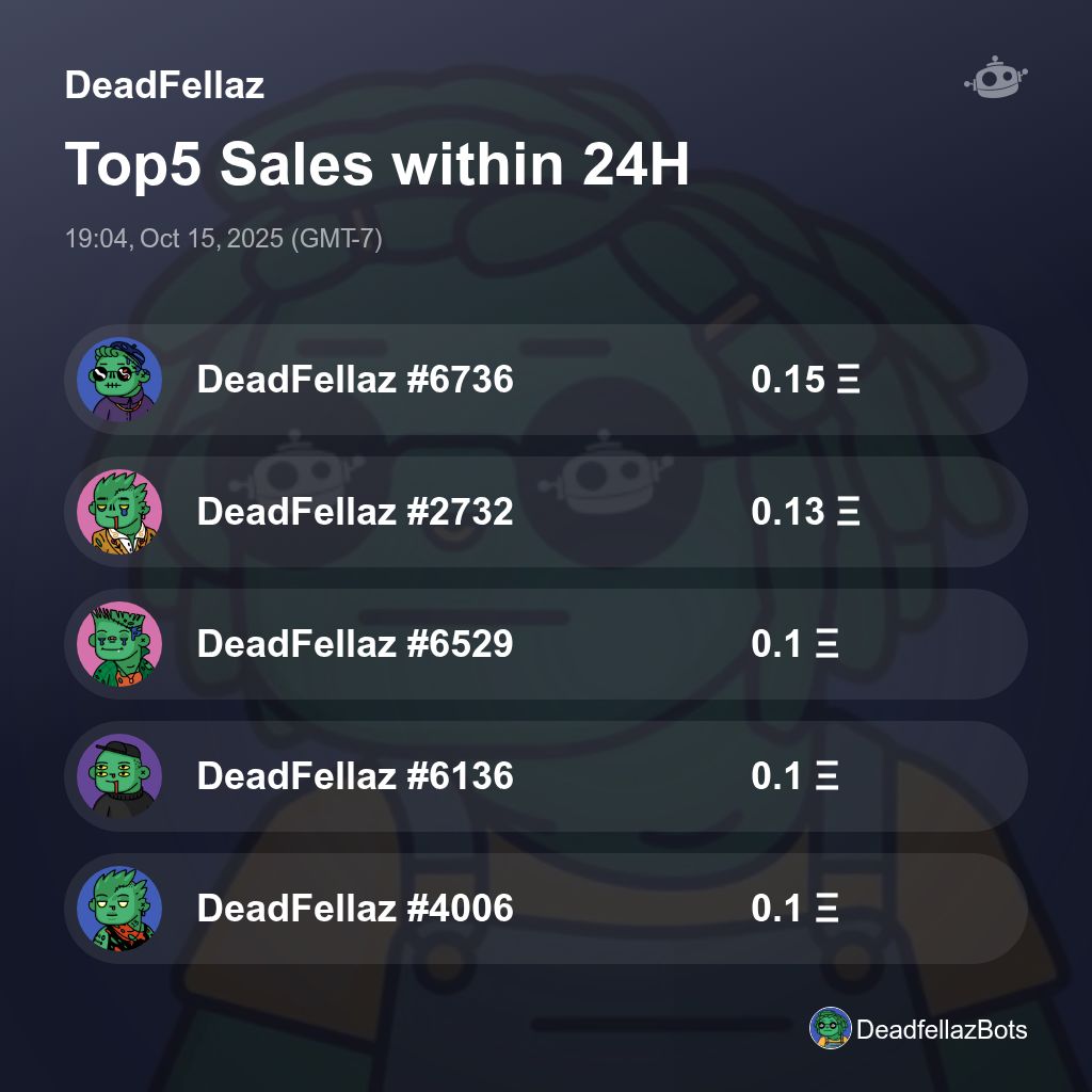 DeadFellaz Sales Bot 🤖️ tweet media