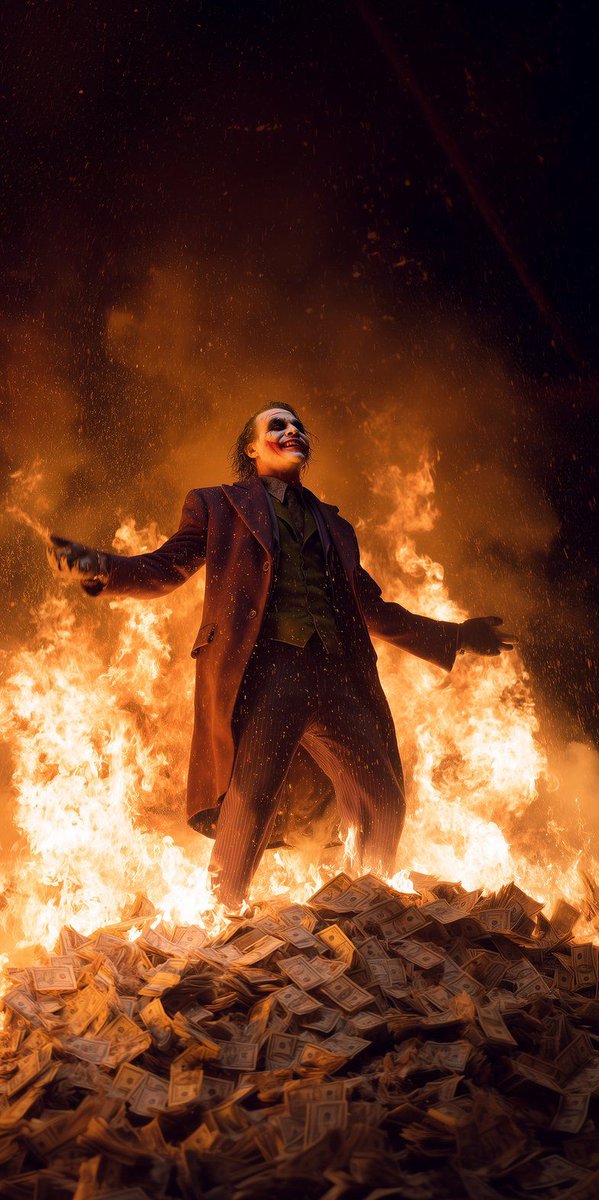 "I'm only burning my half. All you care about is money. It's not about money. It's about sending a message."