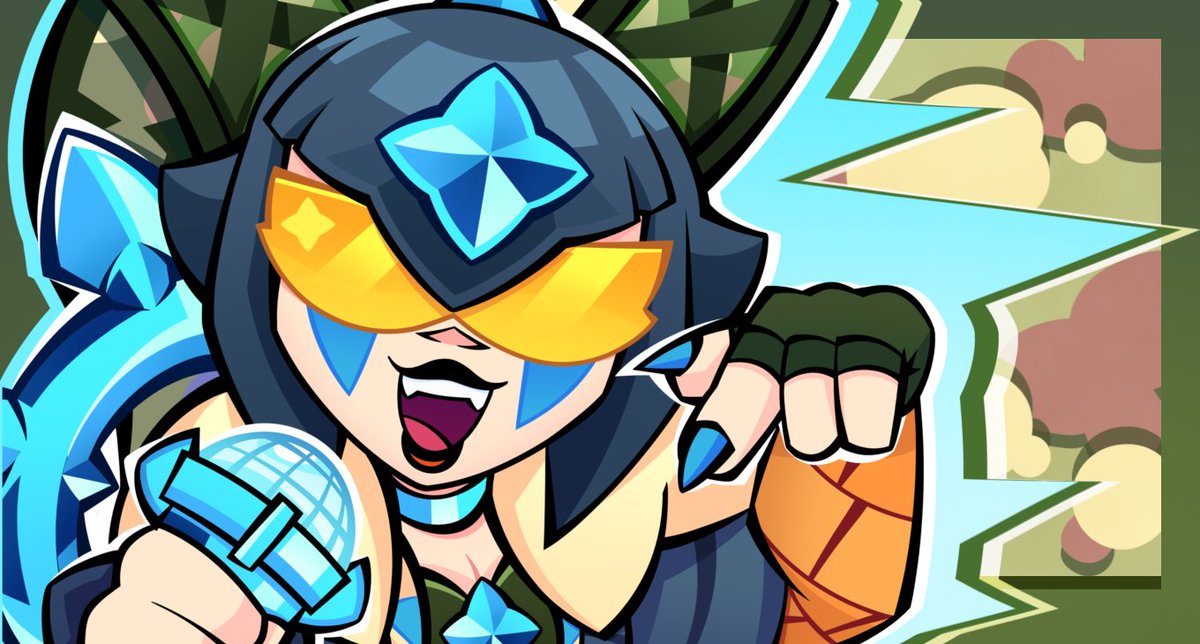 hharkov_'s tweet photo. Pop, Blackgreen &amp; Redwhite Melodie art what I made for the discord bot #BrawlDex 🎵✨

#BrawlStars #BrawlStarsArt #melodiebrawlstars https://t.co/bQIzQLBdPY