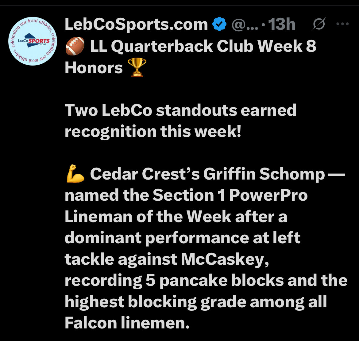 Griffin Schomp (@griffinschomp) on Twitter photo Grateful for the recognition and even more grateful for my team. Couldnโt do it without you all! <a href="/PRZVicCastillo/">VicCastilloPRZ</a> <a href="/EugeneHankerson/">Eugene Lance Hankerson Jr.</a> <a href="/EPAFootball/">EasternPAFootball</a> <a href="/footballcoach79/">coachweider</a> <a href="/PrepRedzone/">Prep Redzone ๐</a> <a href="/Rivals/">Rivals</a> Grateful for the recognition and even more grateful for my team. Couldnโt do it without you all! <a href="/PRZVicCastillo/">VicCastilloPRZ</a> <a href="/EugeneHankerson/">Eugene Lance Hankerson Jr.</a> <a href="/EPAFootball/">EasternPAFootball</a> <a href="/footballcoach79/">coachweider</a> <a href="/PrepRedzone/">Prep Redzone ๐</a> <a href="/Rivals/">Rivals</a>