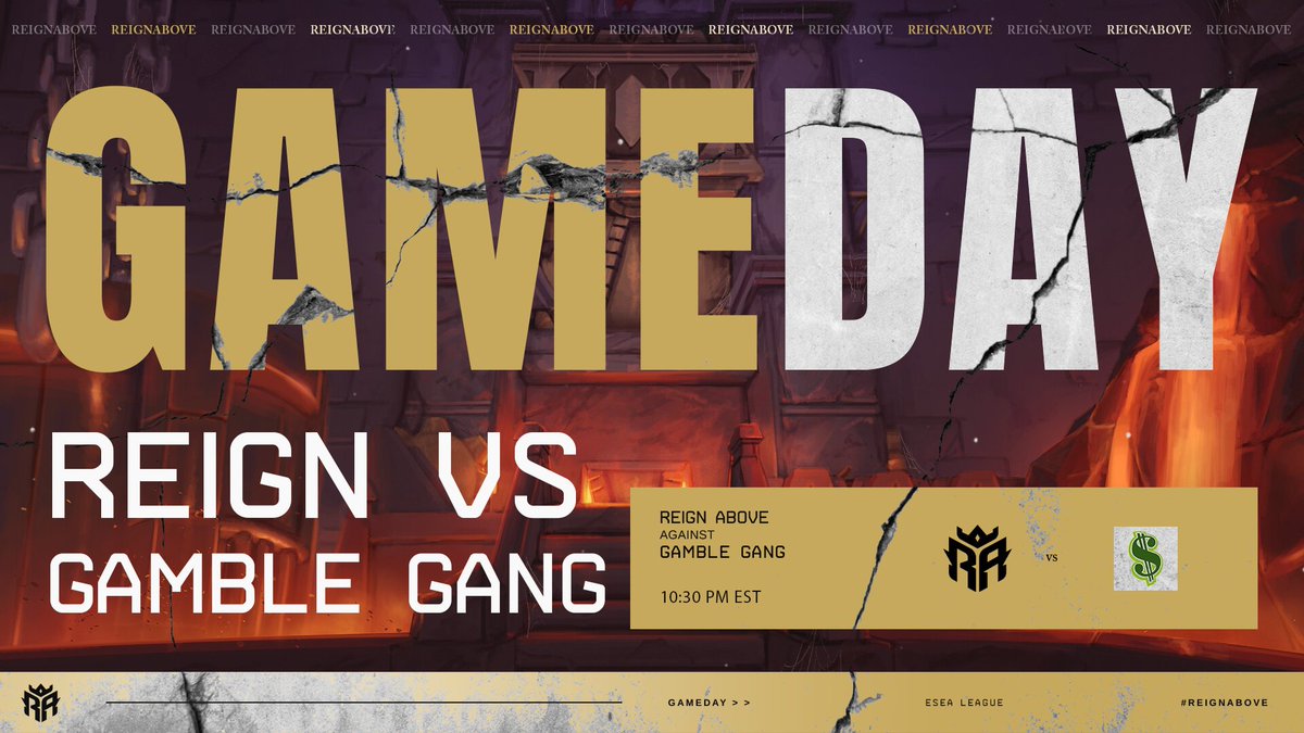 👑 Only the real ones watch both teams and root them on!

⚔️ <a href="/ReignAboveGG/">Reign Above</a> Academy takes on #GambleGang 

🎥 Catch it live tonight @ twitch.tv/dashDevv at 10:30 PM EST

<a href="/dashDevv/">♛ | Dev</a>
<a href="/K4low_/">K4low</a>
<a href="/JJ_CS0101/">JJ</a>
<a href="/Fr0gercs/">Fr0ger</a>
<a href="/bard_CS/">Bard</a>
